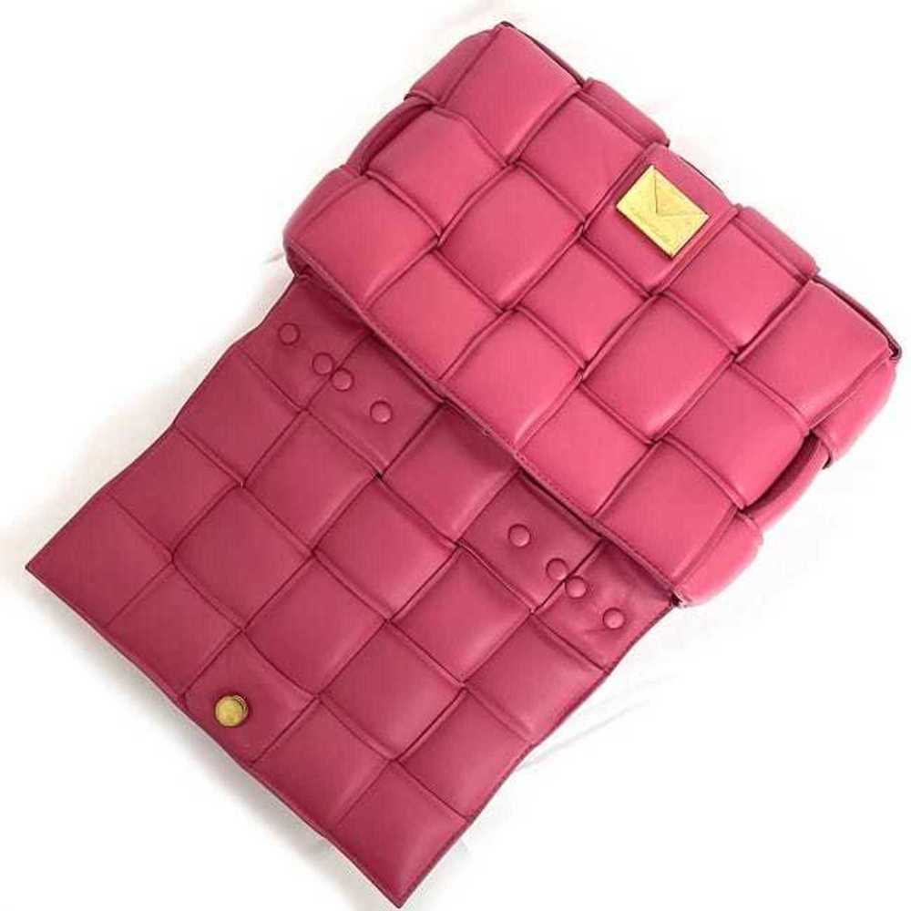 BOTTEGA VENETA Pink Gold Maxi Intrecciato Leather Shoulder Bag - Picture 8 of 10